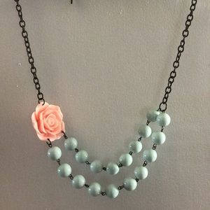 Plunder Design Pink and Turquoise Necklace